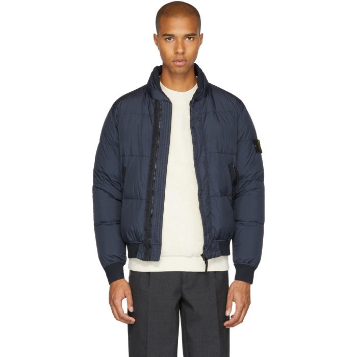 Photo: Stone Island Blue Down Puffy Jacket 