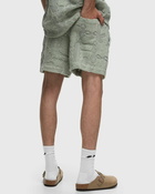 Oas Galbanum Crochet Shorts Blue - Mens - Casual Shorts