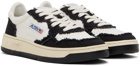 AUTRY White & Black Medalist Low Sneakers