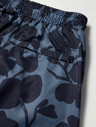 Mr P. - Straight-Leg Mid-Length Floral-Print Swim Shorts - Blue