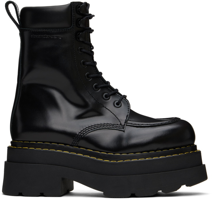 Photo: Alexander Wang Black Atlas Lace-Up Platform Boots