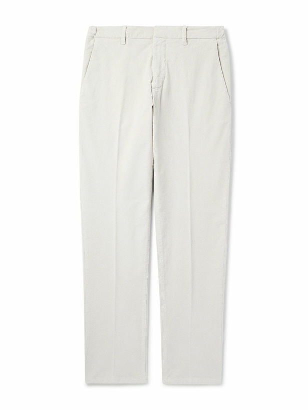 Photo: Altea - Tapered Cotton-Blend Trousers - Neutrals