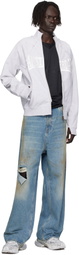 VETEMENTS Gray 'Amsterdam' Patched Zip Sweatshirt