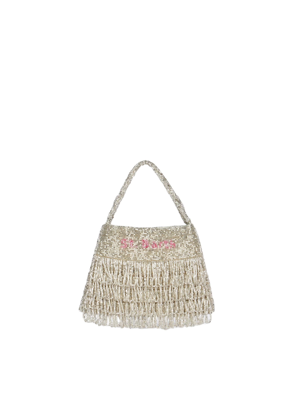 MC2 Saint Barth Shiny Silver Mini Bag Pearl