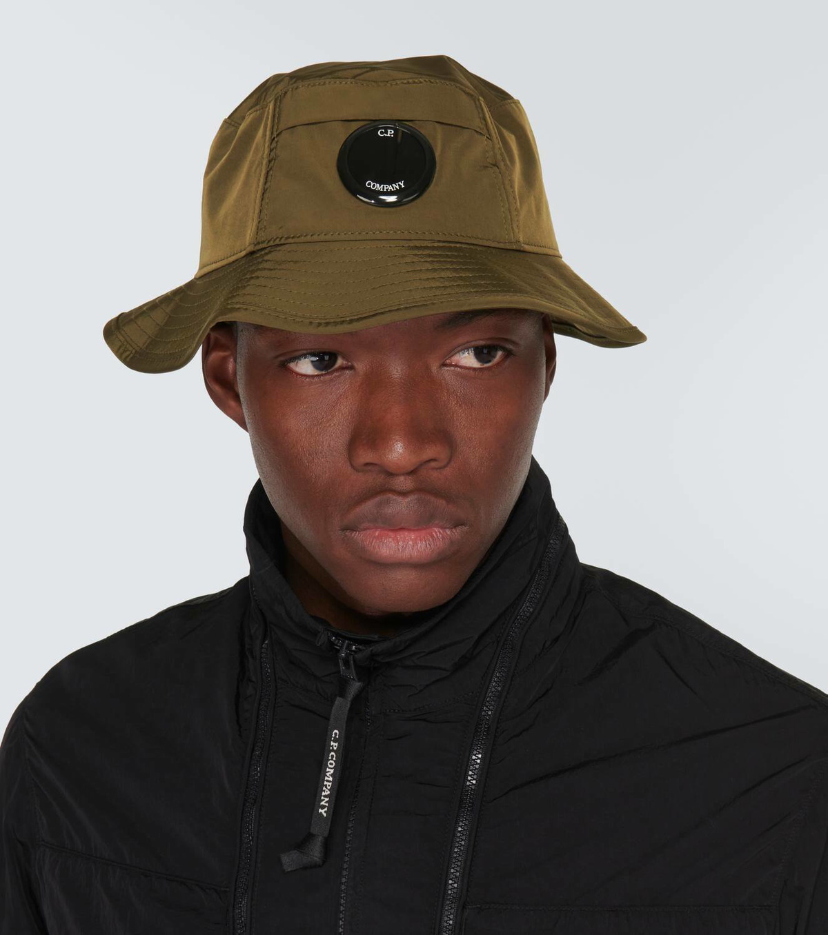 C.P. COMPANY Logo-Embroidered Garment-Dyed Chrome-R Bucket Hat for Men