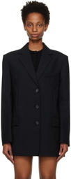 Juun.J Black Single-Breasted Blazer