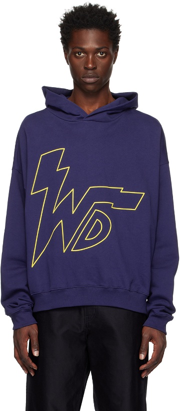 Photo: We11done Navy Thunder 'WD' Hoodie