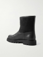 Loro Piana - Suilven Walk Shearling-Lined Suede and Leather Boots - Black