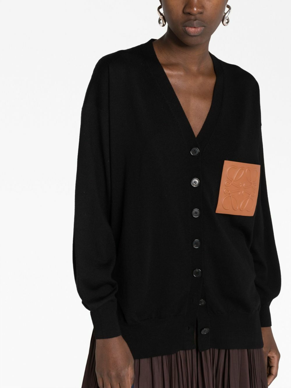LOEWE - Anagram Pocket Wool Cardigan Loewe