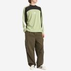 Metalwood Studio Men's Paneled Poly Long Sleeve T-Shirt in Mint