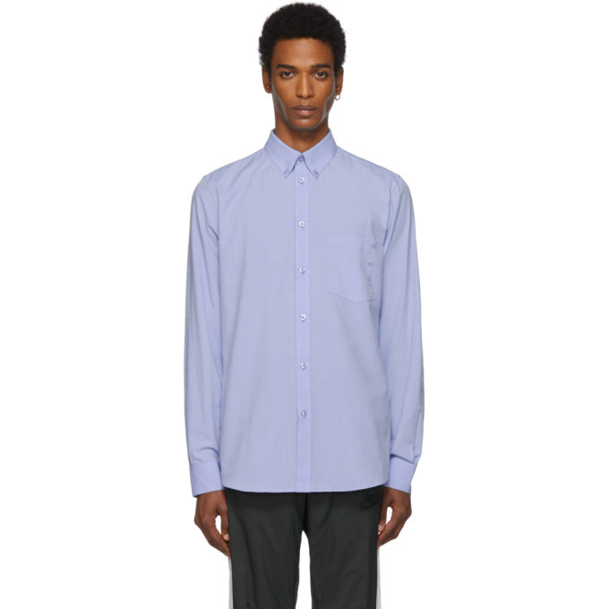 Givenchy Blue Embroidered Shirt Givenchy