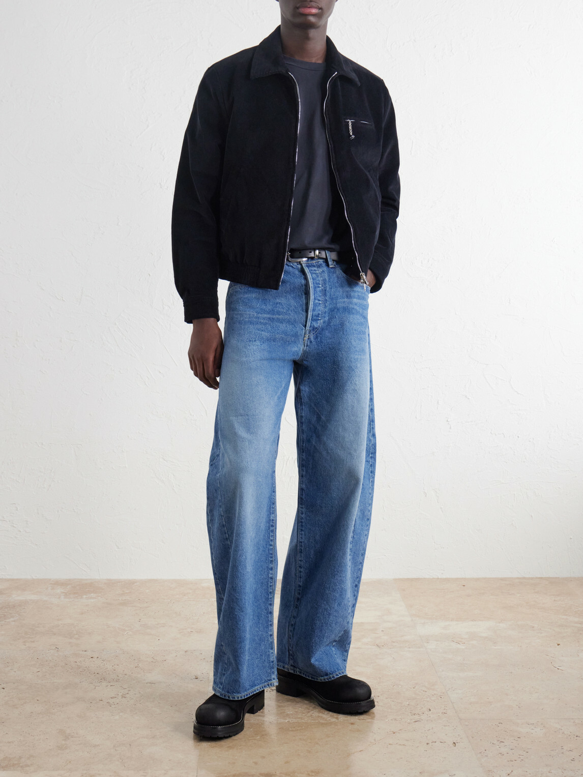 SECOND / LAYER - GGG Printed Cotton-Jersey T-Shirt - Blue