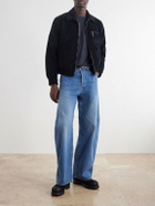 SECOND / LAYER - GGG Printed Cotton-Jersey T-Shirt - Blue