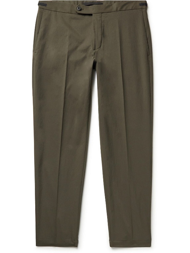 Photo: Incotex - Slim-Fit Tek Dry Trousers - Green