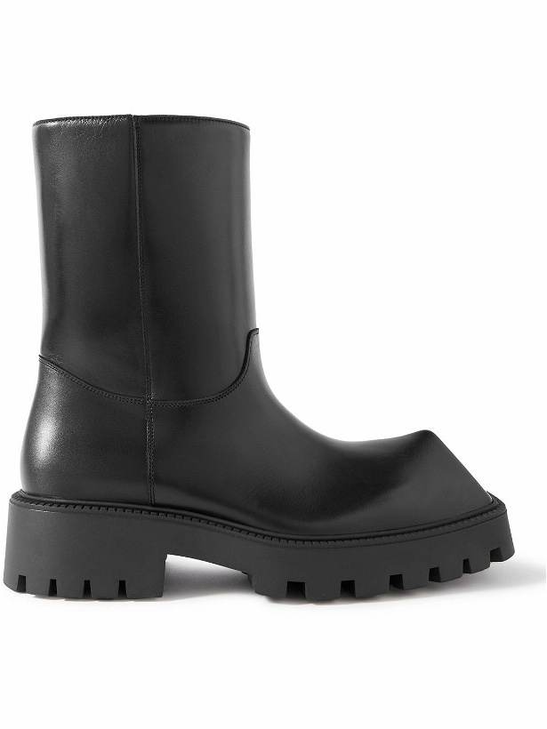 Photo: Balenciaga - Rhino Leather Boots - Black