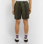 Stüssy - Mid-Length Leopard-Print Swim Shorts - Green