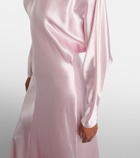 Fforme Naomie satin maxi dress