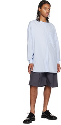 T/SEHNE Gray Pleated Shorts