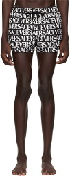 Versace Underwear Black Allover Swim Shorts