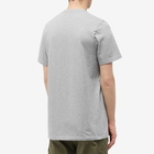 Moncler Men's Heart Logo T-Shirt in Grey