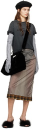 Maison Margiela Gray Nappa Long Gloves
