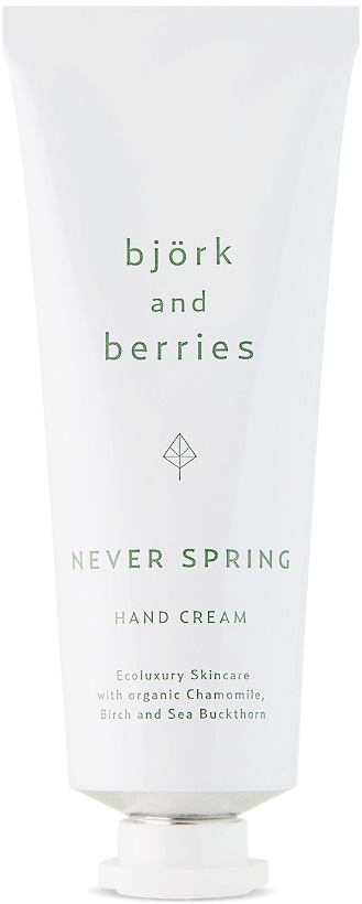 Photo: bjork and berries Never Spring Hand Cream, 50 mL