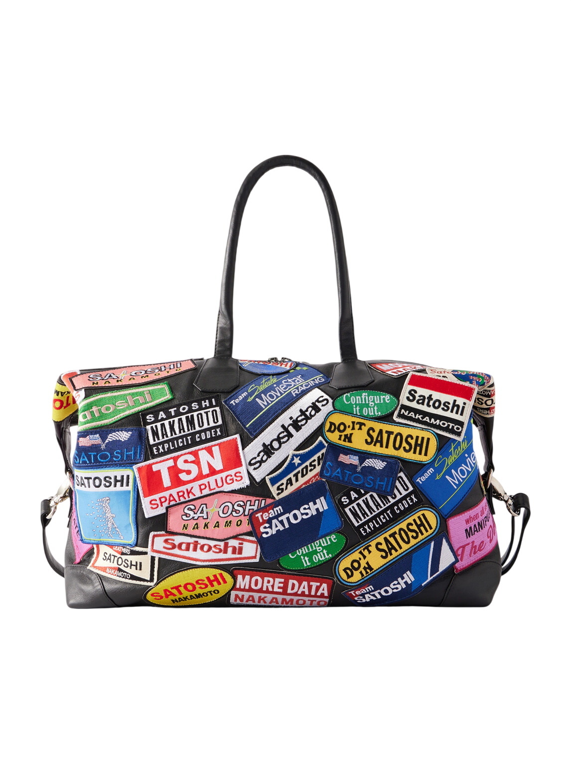 NO/FAITH STUDIOS Black Denim Multipocket Bag
