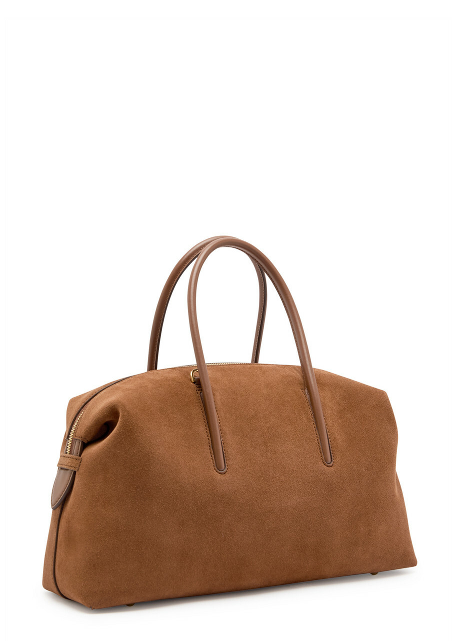 Demellier The Stockholm Midi Suede top Handle bag - Tan - One Size