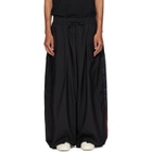 Y-3 Black Gradient 3-Stripes Nylon Wide Trousers