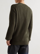 Folk - Patrice Ribbed Cotton and Wool-Blend Sweater - Green