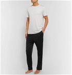 Secondskin - Tapered Silk-Jersey Sweatpants - Black