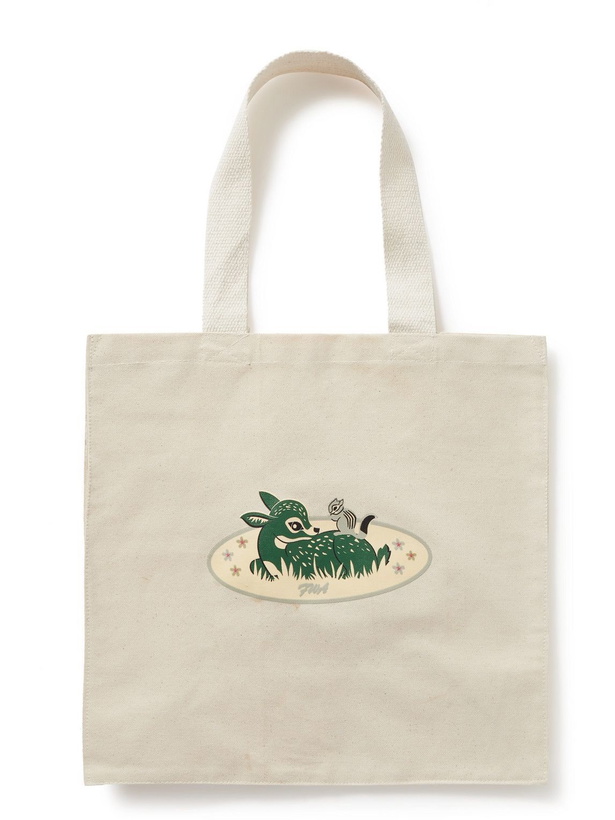 Photo: FRIENDS WITH ANIMALS - Printed Cotton-Canvas Tote Bag