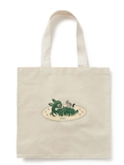 FRIENDS WITH ANIMALS - Printed Cotton-Canvas Tote Bag
