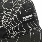 Neighborhood Men's Spiderweb Bucket Hat in Black