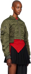 Andersson Bell Khaki Vitalina Bomber Jacket