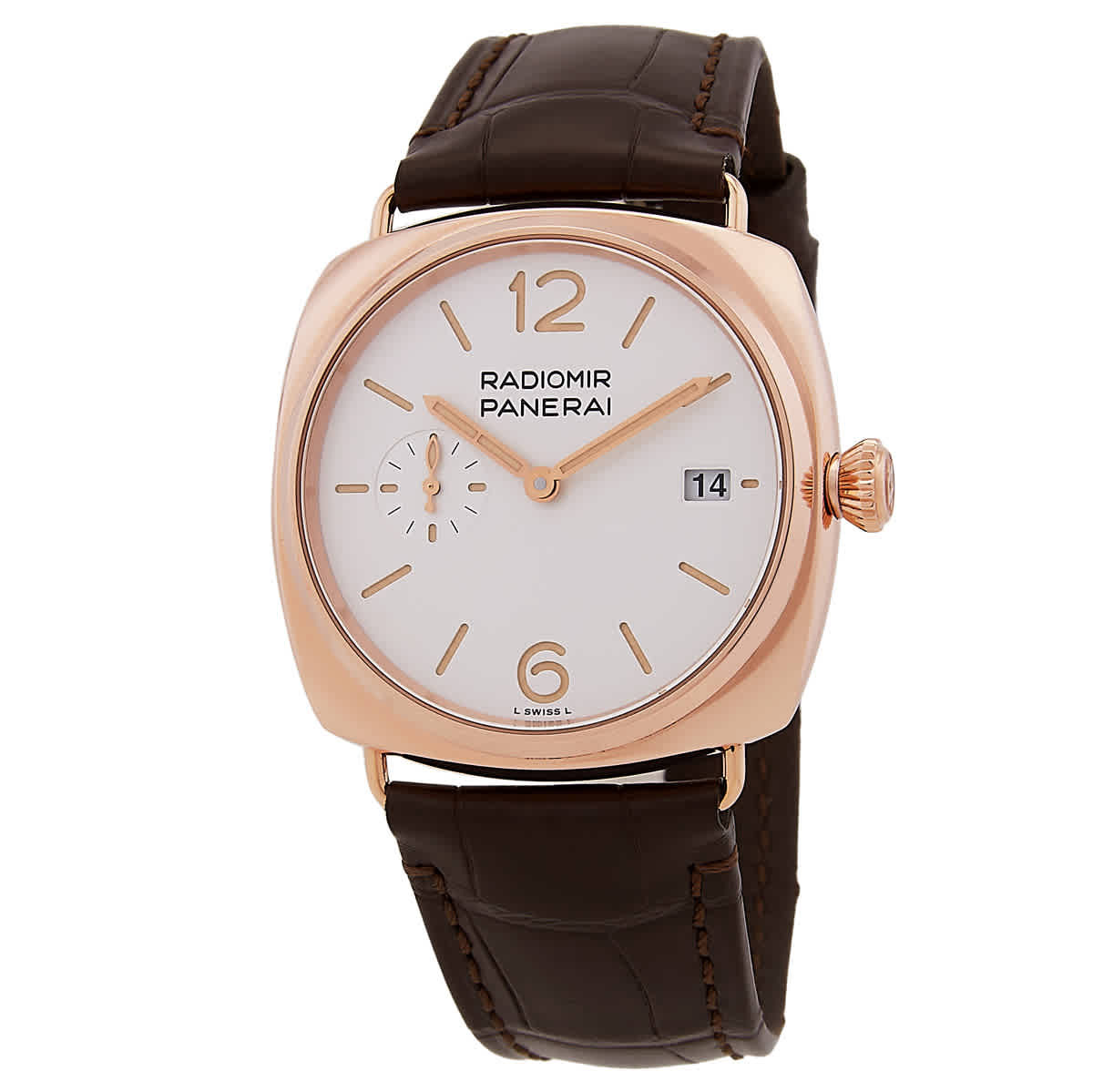 Panerai Radiomir Quaranta Goldtech Automatic White Dial Mens Watch PAM01026