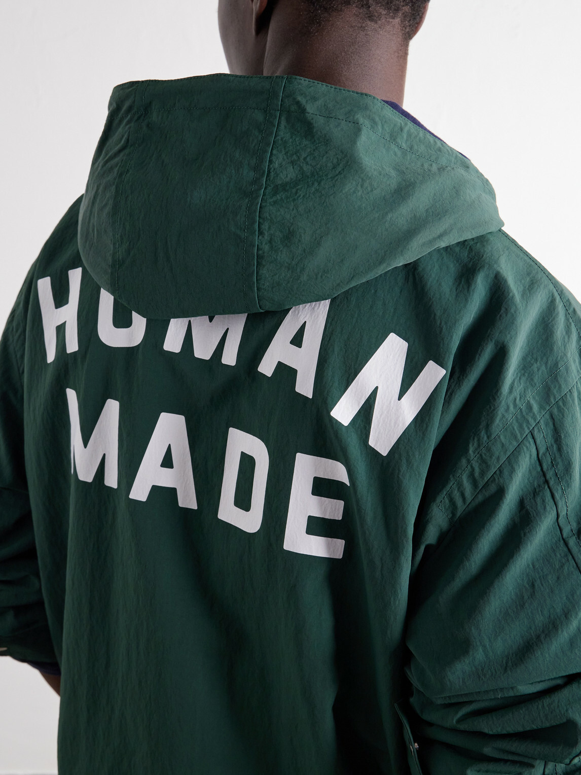 Human Made - Multi-Zip Logo-Detailed Hooded Shell Jacket - Green