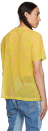 Mugler Pink & Yellow Star T-Shirt