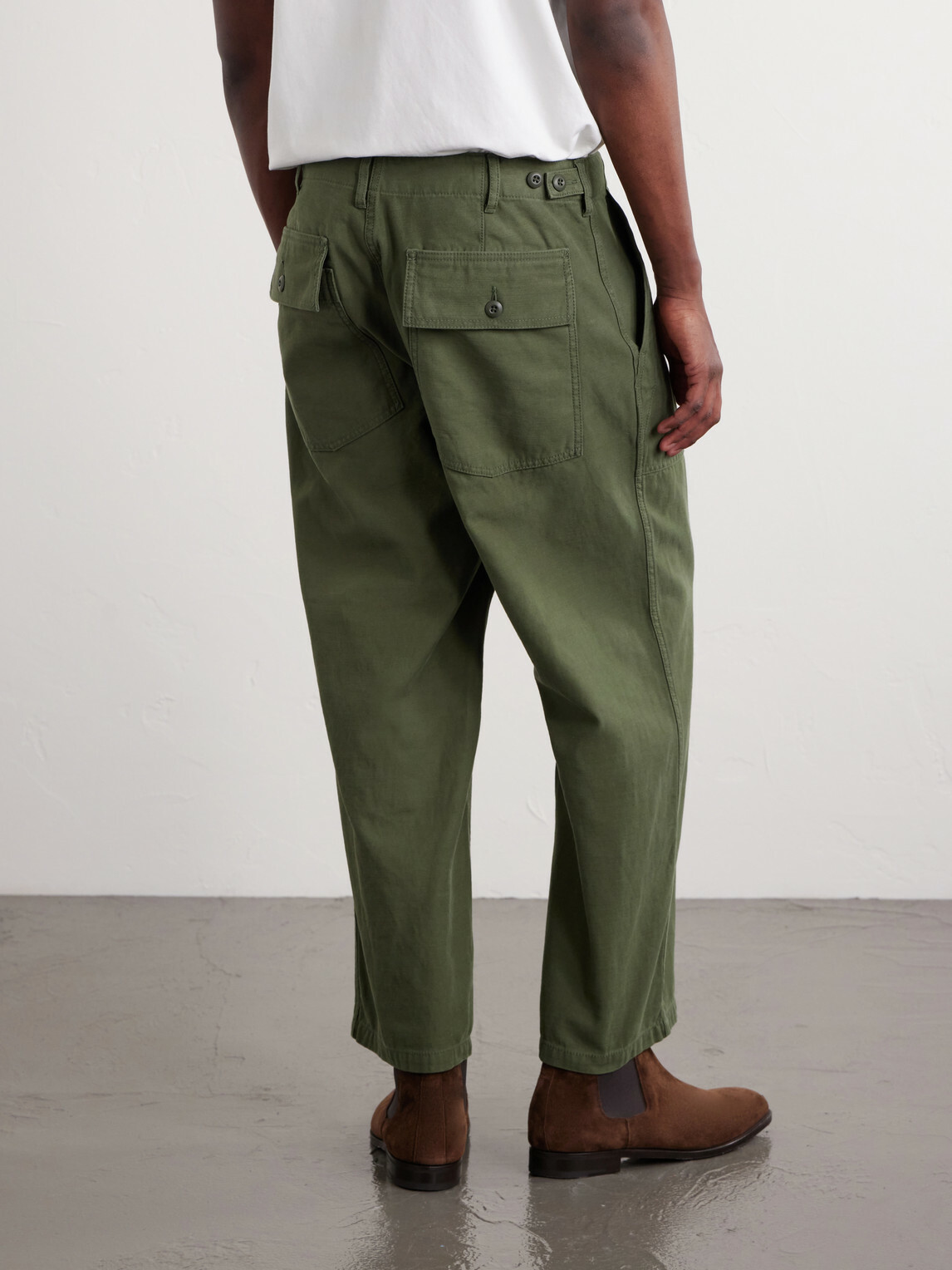 Beams Plus - Straight-Leg Cotton Trousers - Green