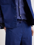 A Kind Of Guise - Nanamica Insulation Cropped Straight-Leg Padded Cotton-Blend Trousers - Blue