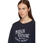 Maison Kitsune Navy Palais Royal Logo Sweatshirt