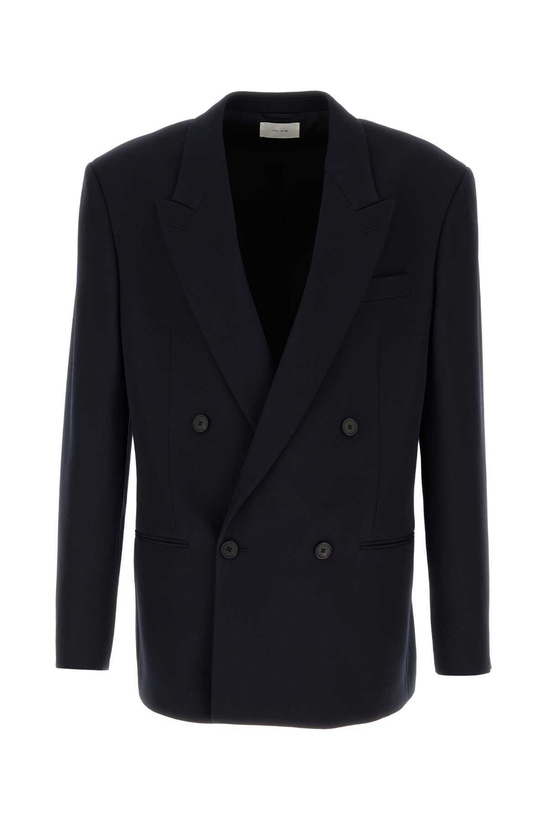 Photo: The Row Navy Blue Wool Donnes Jacket