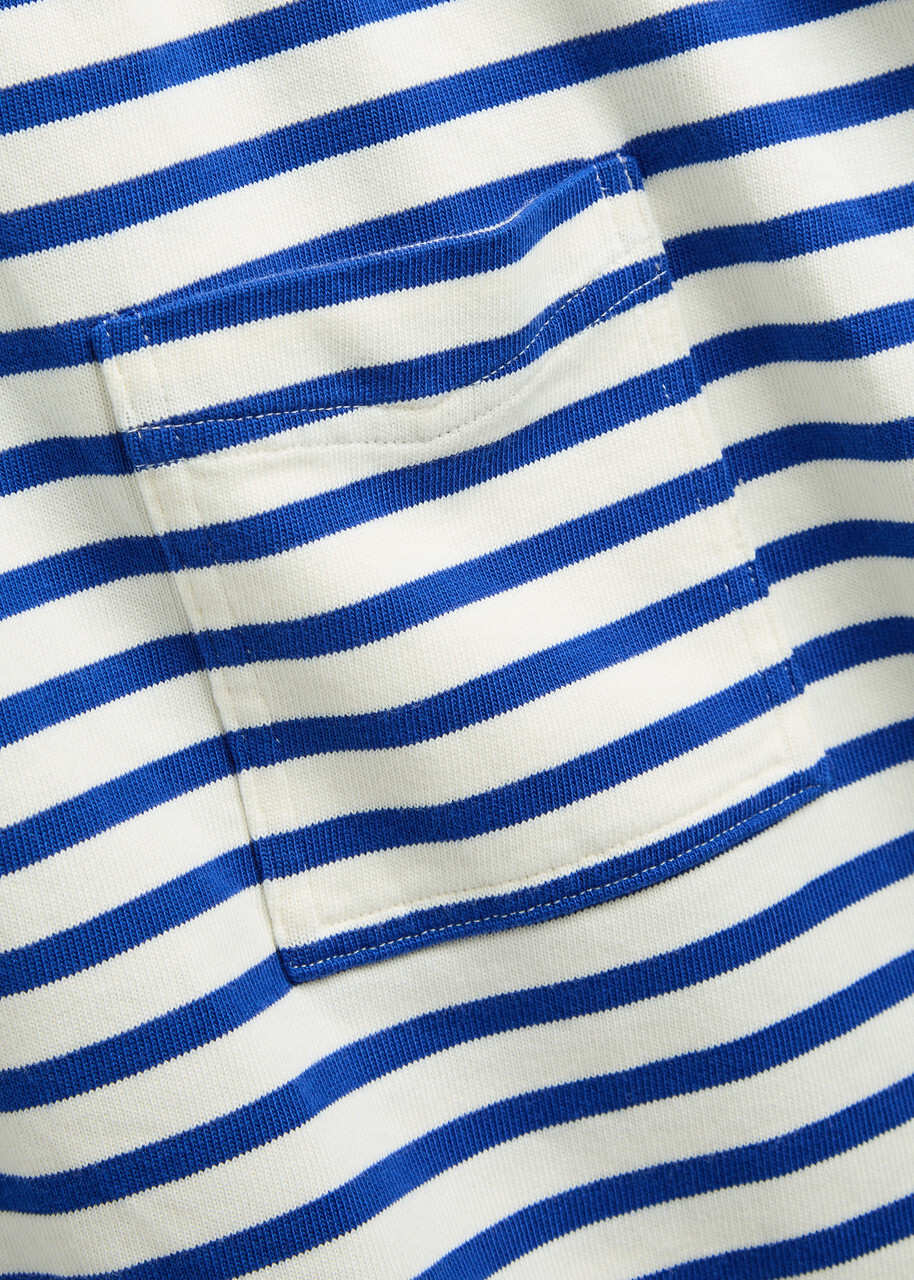Polo Ralph Lauren Striped Cotton Mini Tunic Dress Blue
