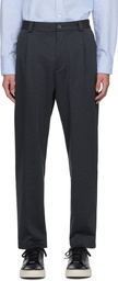 BOSS Navy Tapered Trousers