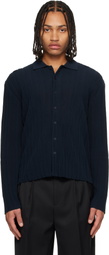 LE17SEPTEMBRE Navy Ribbed Cardigan