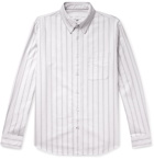 Club Monaco - Button-Down Collar Striped Cotton Oxford Shirt - Gray