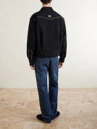 Needles - Piping Cowboy Logo-Embroidered Woven Jacket - Black
