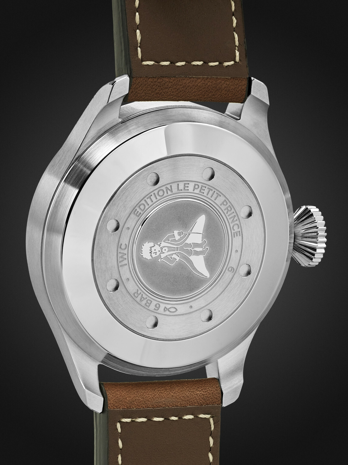 IWC Schaffhausen - Big Pilot's Le Petit Prince Edition Automatic 46.2mm Stainless Steel and Leather Watch, Ref. No. IW501002