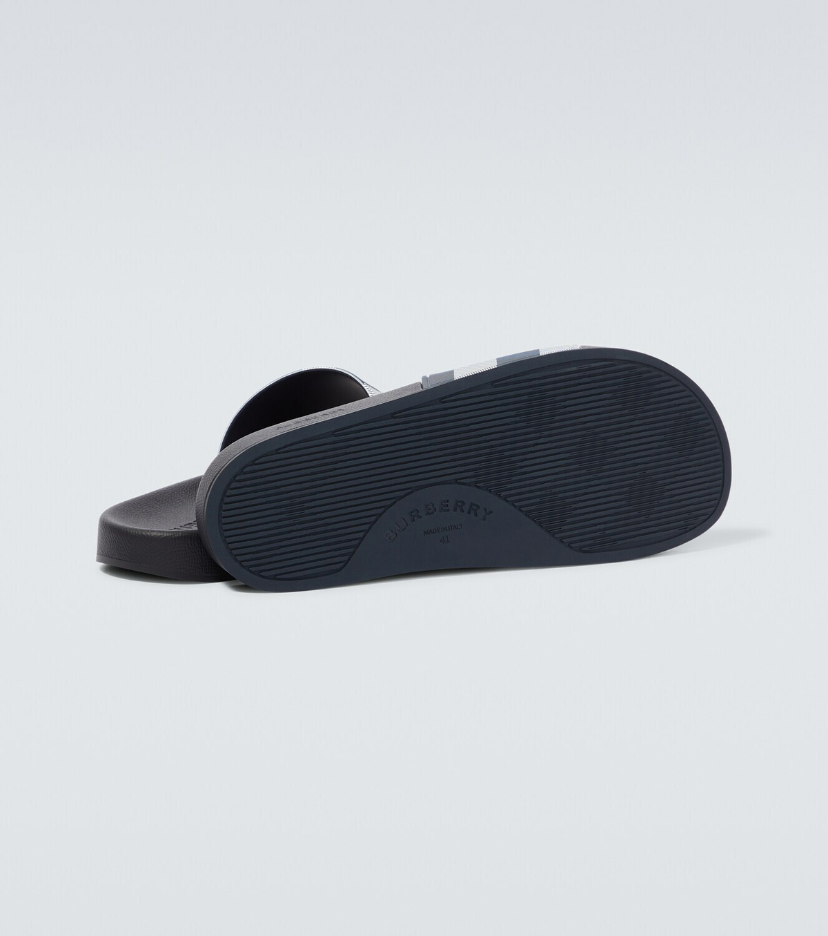 Burberry Furley checked slides