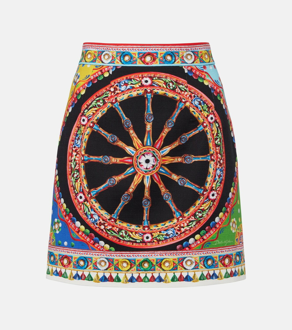 Dolce&Gabbana Printed cotton miniskirt